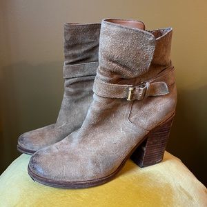 Sam Edelman Tan Suede Booties